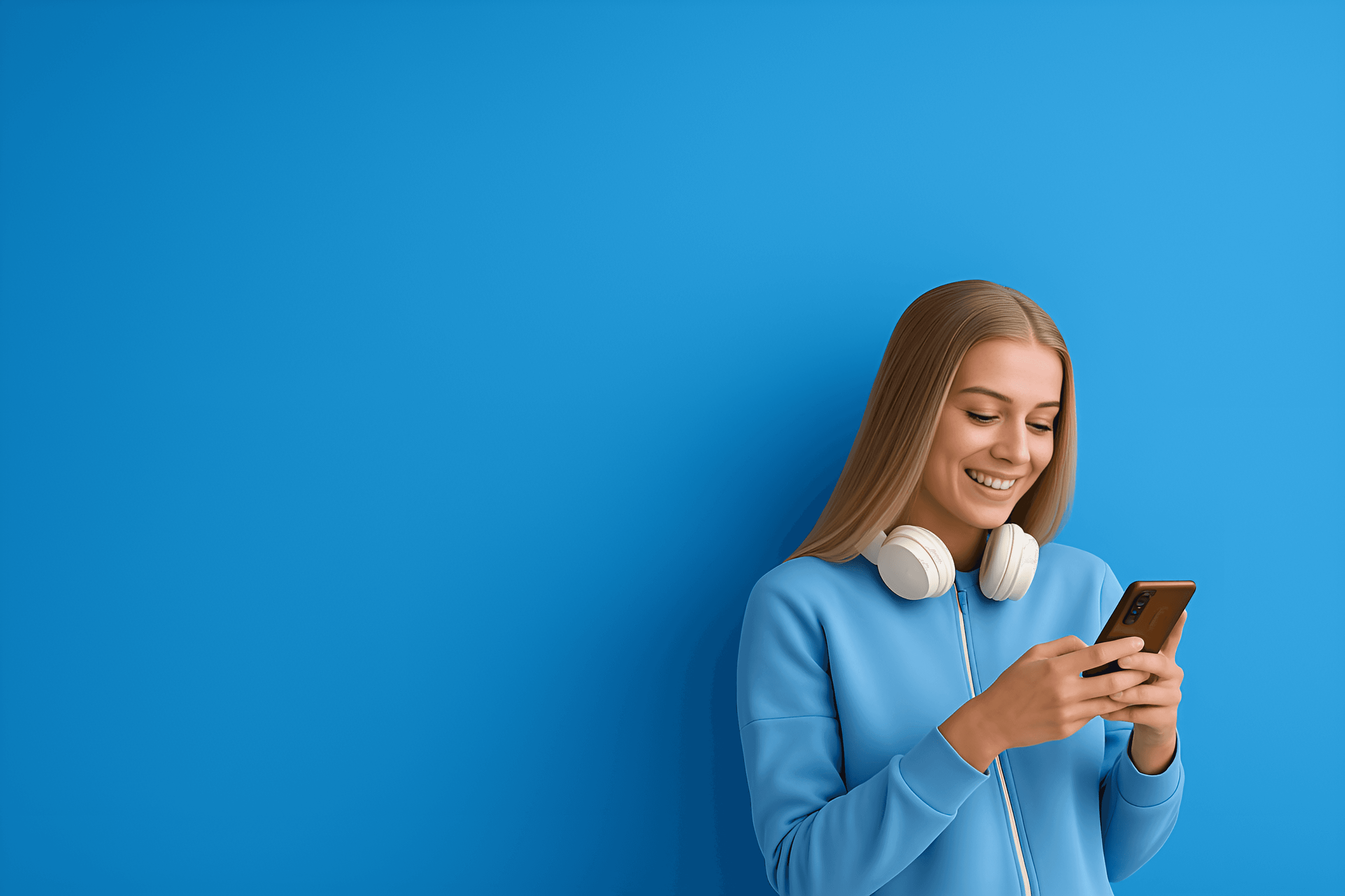 Blue background